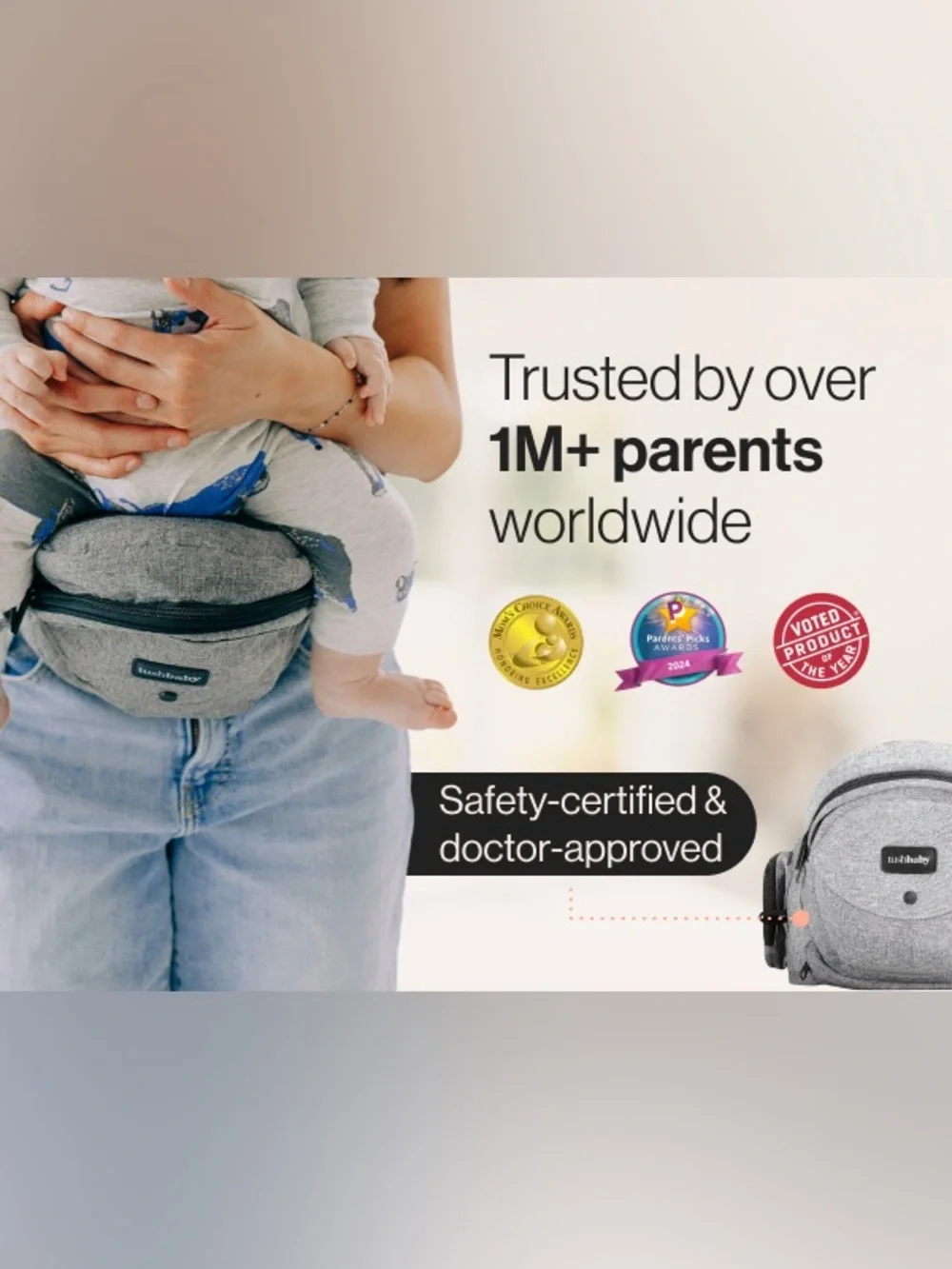 Tushbaby secure black
